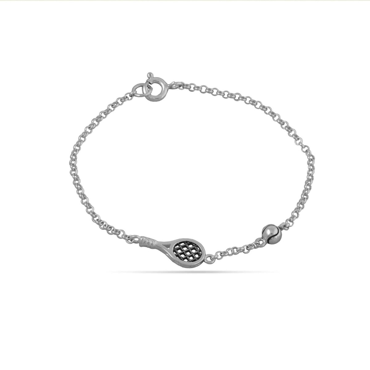 Silver bracelet "Match point"