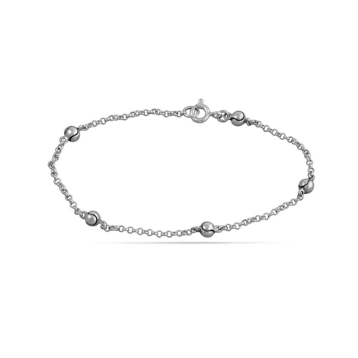 Silver bracelet "Tennis balls"