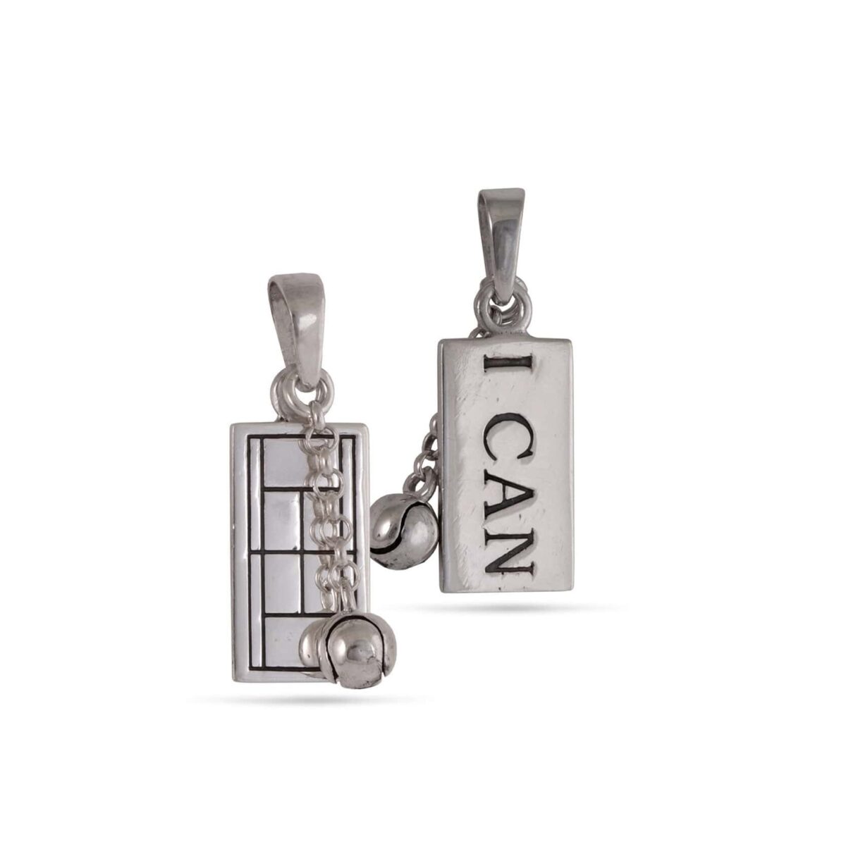 Silver pendant "I can"