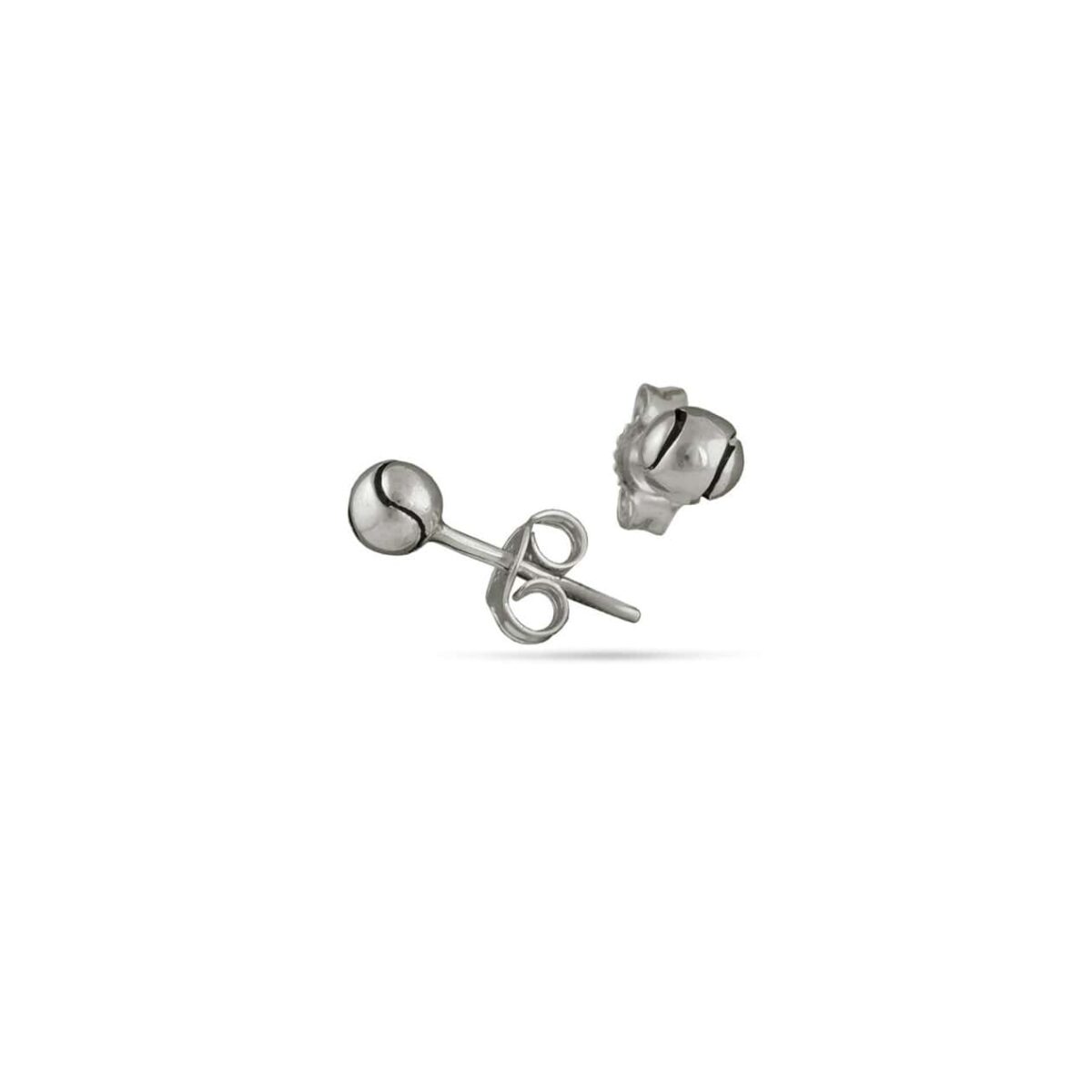 Silver earrings "Tennis balls"