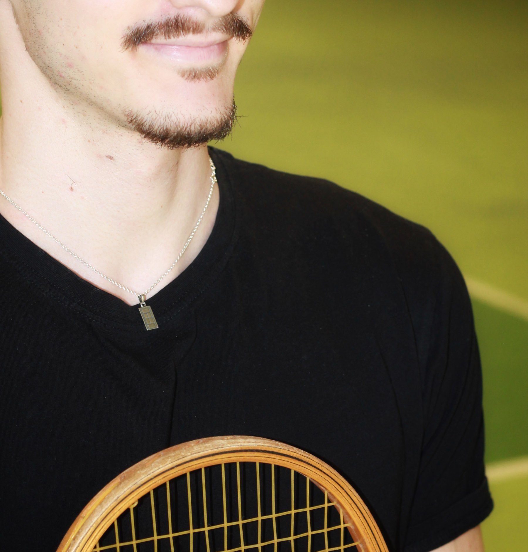 Сребърна висулка тенис корт "Tennis court"