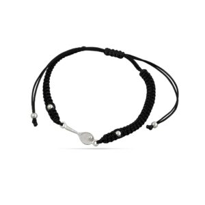 Сребърна гривна "Just serve it"