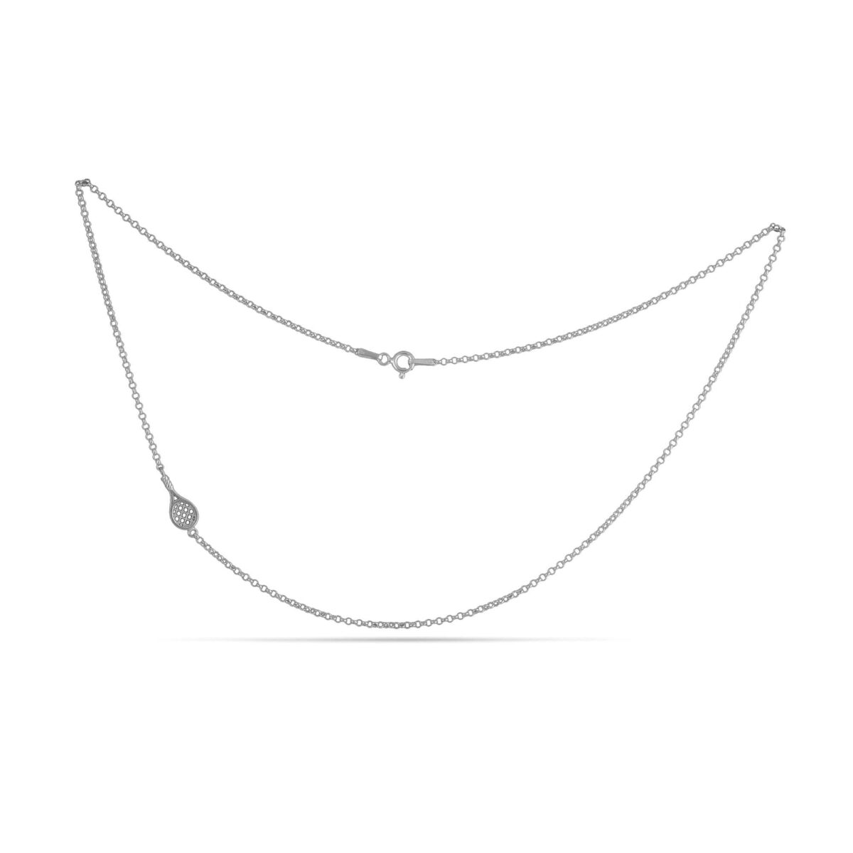 Silver necklace "Meet your match"